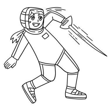 Eskrimci Kadın Eskrimci 'nin şirin ve komik renkli sayfası. Çocuklar için saatlerce boyama eğlencesi sağlıyor. Bu sayfayı boyamak çok kolaydır. Küçük çocuklar ve yeni yürümeye başlayanlar için uygun..