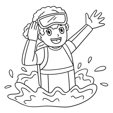 Scuba Dalış Yüzeyi 'nin sevimli ve komik renkli bir sayfası. Çocuklar için saatlerce boyama eğlencesi sağlıyor. Bu sayfayı boyamak çok kolaydır. Küçük çocuklar ve yeni yürümeye başlayanlar için uygun..