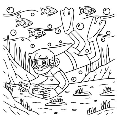 Şişedeki Mesajla Dalgıç Kadın 'ın şirin ve komik renkli bir sayfası. Çocuklar için saatlerce boyama eğlencesi sağlıyor. Bu sayfayı boyamak çok kolaydır. Küçük çocuklar ve yeni yürümeye başlayanlar için uygun..