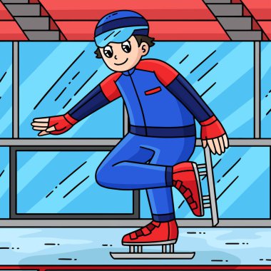 Bu karikatürde Hız Pateni Erkek Düzeltme Çizmeleri çizimi gösteriliyor.