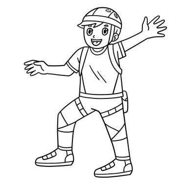 Duvarın dibinde kayan bir çocuğun sevimli ve komik renkli bir sayfası. Çocuklar için saatlerce boyama eğlencesi sağlıyor. Bu sayfayı boyamak çok kolaydır. Küçük çocuklar ve yeni yürümeye başlayanlar için uygun..