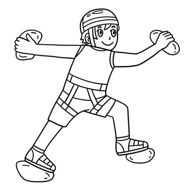 Bouldering Boy Wall tırmanışının sevimli ve komik renkli sayfası. Çocuklar için saatlerce boyama eğlencesi sağlıyor. Bu sayfayı boyamak çok kolaydır. Küçük çocuklar ve yeni yürümeye başlayanlar için uygun..