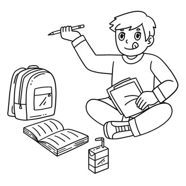 Sırt çantasıyla Çimlerde Çalışan Bir Çocuğun şirin ve komik renkli bir sayfası. Çocuklar için saatlerce boyama eğlencesi sağlıyor. Bu sayfayı boyamak çok kolaydır. Küçük çocuklar ve yeni yürümeye başlayanlar için uygun.. 