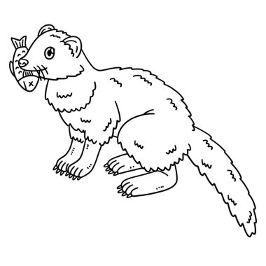 Orman Hayvanı Marten 'inin sevimli ve komik renkli sayfası. Çocuklar için saatlerce boyama eğlencesi sağlıyor. Bu sayfayı boyamak çok kolaydır. Küçük çocuklar ve yeni yürümeye başlayanlar için uygun.. 