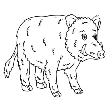 Vahşi Yaban Domuzu adlı bir orman hayvanının sevimli ve komik renkli sayfası. Çocuklar için saatlerce boyama eğlencesi sağlıyor. Bu sayfayı boyamak çok kolaydır. Küçük çocuklar ve yeni yürümeye başlayanlar için uygun.. 