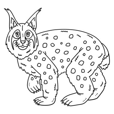 Bir Orman Hayvanı Vaşağı 'nın sevimli ve komik renkli sayfası. Çocuklar için saatlerce boyama eğlencesi sağlıyor. Bu sayfayı boyamak çok kolaydır. Küçük çocuklar ve yeni yürümeye başlayanlar için uygun.. 