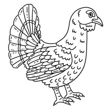 Orman Hayvanı Capercaillie 'nin sevimli ve komik renkli sayfası. Çocuklar için saatlerce boyama eğlencesi sağlıyor. Bu sayfayı boyamak çok kolaydır. Küçük çocuklar ve yeni yürümeye başlayanlar için uygun.. 