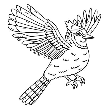 Bir Orman Hayvanı 'nın sevimli ve komik renkli sayfası Jay Bird. Çocuklar için saatlerce boyama eğlencesi sağlıyor. Bu sayfayı boyamak çok kolaydır. Küçük çocuklar ve yeni yürümeye başlayanlar için uygun. 