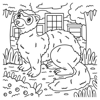 Bir orman hayvanı kokarcasının sevimli ve komik renkli sayfası. Çocuklar için saatlerce boyama eğlencesi sağlıyor. Bu sayfayı boyamak çok kolaydır. Küçük çocuklar ve yeni yürümeye başlayanlar için uygun..