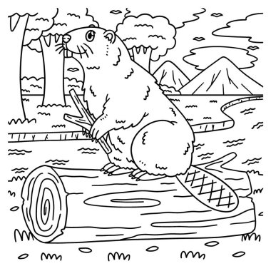 Bir Orman Hayvanı Kunduzu 'nun sevimli ve komik renkli sayfası. Çocuklar için saatlerce boyama eğlencesi sağlıyor. Bu sayfayı boyamak çok kolaydır. Küçük çocuklar ve yeni yürümeye başlayanlar için uygun..