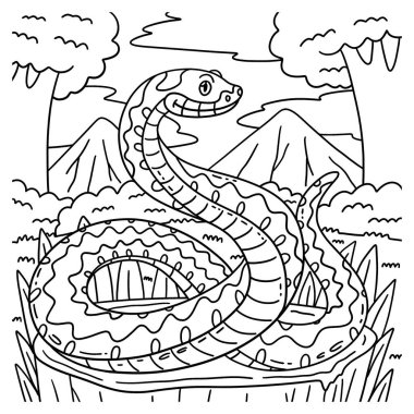 Bir Orman Hayvanı 'nın sevimli ve komik renkli sayfası, Avrupa Yılan. Çocuklar için saatlerce boyama eğlencesi sağlıyor. Bu sayfayı boyamak çok kolaydır. Küçük çocuklar ve yeni yürümeye başlayanlar için uygun..