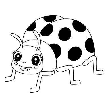 Bir Böcek Uğur Böceği Hayvanı 'nın sevimli ve komik renkli sayfası. Çocuklar için saatlerce boyama eğlencesi sağlıyor. Bu sayfayı boyamak çok kolaydır. Küçük çocuklar ve yeni yürümeye başlayanlar için uygun..