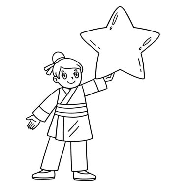 Tanbata Hikoboshi Holding Star 'ın sevimli ve komik renkli bir sayfası. Çocuklar için saatlerce boyama eğlencesi sağlıyor. Bu sayfayı boyamak çok kolaydır. Küçük çocuklar ve yeni yürümeye başlayanlar için uygun..