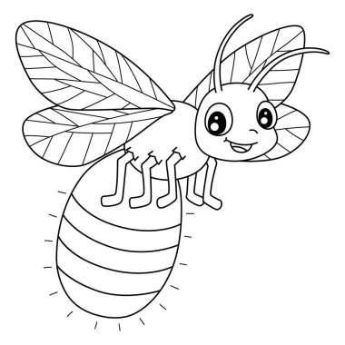 Bir Böcek Ateşböceği Hayvanı 'nın sevimli ve komik renkli sayfası. Çocuklar için saatlerce boyama eğlencesi sağlıyor. Bu sayfayı boyamak çok kolaydır. Küçük çocuklar ve yeni yürümeye başlayanlar için uygun..