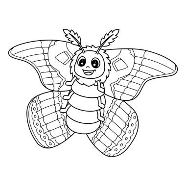 Bir Böcek Atlası Güve Hayvanı 'nın sevimli ve komik renkli sayfası. Çocuklar için saatlerce boyama eğlencesi sağlıyor. Bu sayfayı boyamak çok kolaydır. Küçük çocuklar ve yeni yürümeye başlayanlar için uygun..