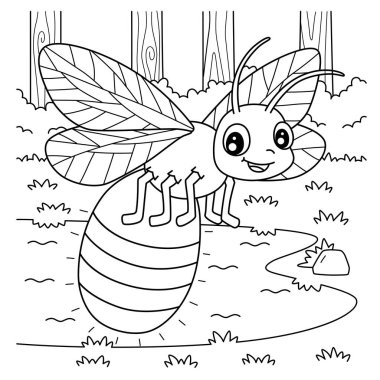 Bir Böcek Ateşböceği Hayvanı 'nın sevimli ve komik renkli sayfası. Çocuklar için saatlerce boyama eğlencesi sağlıyor. Bu sayfayı boyamak çok kolaydır. Küçük çocuklar ve yeni yürümeye başlayanlar için uygun..