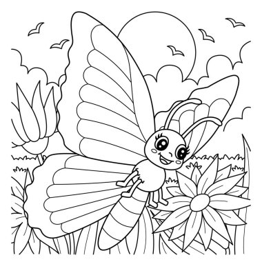 Mavi Böcek Kelebek Hayvanı 'nın sevimli ve komik renkli bir sayfası. Çocuklar için saatlerce boyama eğlencesi sağlıyor. Bu sayfayı boyamak çok kolaydır. Küçük çocuklar ve yeni yürümeye başlayanlar için uygun..