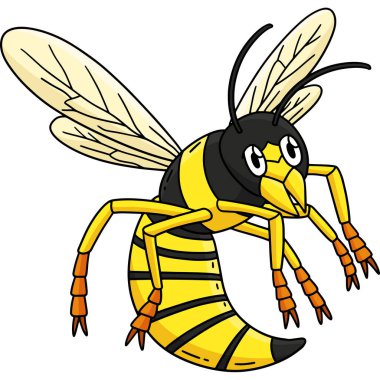 Bu karikatür klip Böcek Eşekarısı Hayvanı illüstrasyonunu gösteriyor.