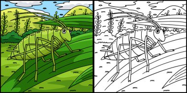 Bu karikatür parçası bir böcek Aphid Hayvan çizimini gösteriyor..