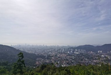 Penang Hill, Malezya 'dan güzel bir kasaba manzarası