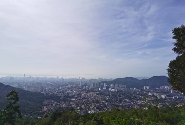 Penang Hill, Malezya 'dan güzel bir kasaba manzarası