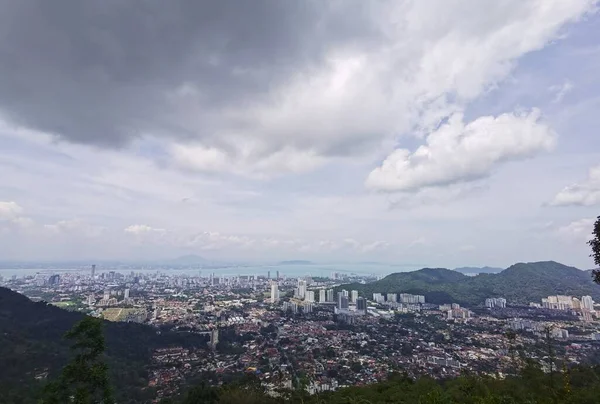 Красивый Вид Город Холма Пенанг Малайзия — стоковое фото