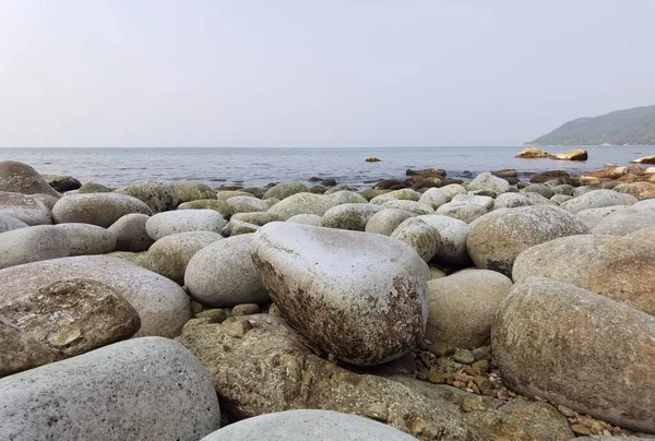 stock image beautiful view of rocky sea coast  