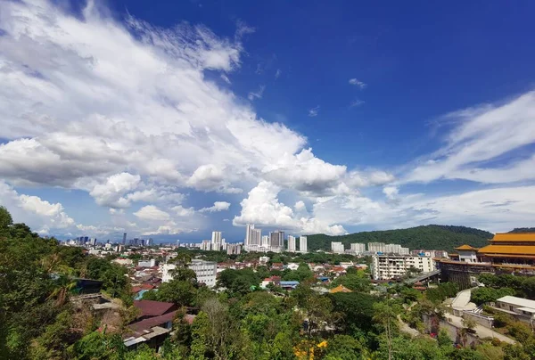 Gyönyörű Kilátás Városra Penang Dombról Malajzia — Stock Fotó