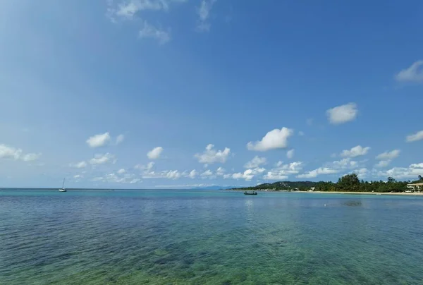 Piękny Krajobraz Plaży Tło Natury Morze Tropikalne — Zdjęcie stockowe