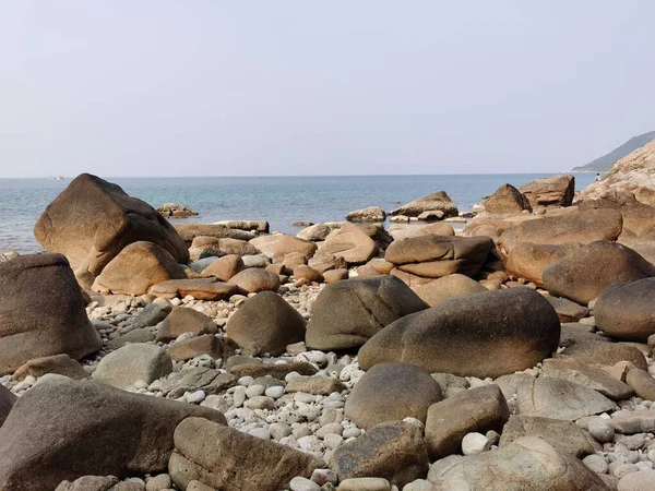 stock image beautiful view on rocky seacoast 