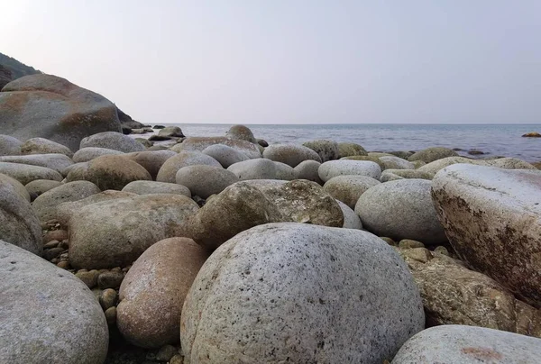 stock image beautiful view on rocky seacoast 