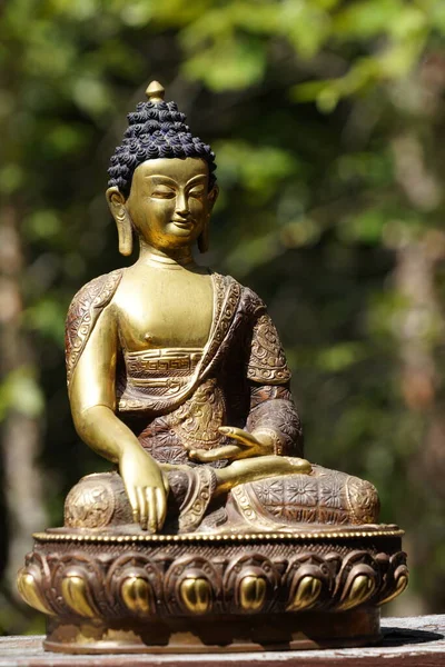 Detail Sochy Buddhy Zahradě — Stock fotografie