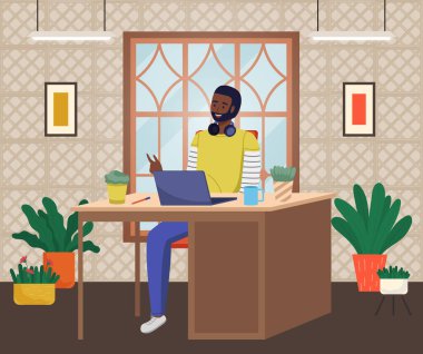 Ofis personeli, yönetici işi ve iletişim. Masadaki ofis çalışanı. Çalışma alanlarında çalışan iş adamları. İş arkadaşım. İş adamı ya da bürosunda çalışan bir tezgahtar.
