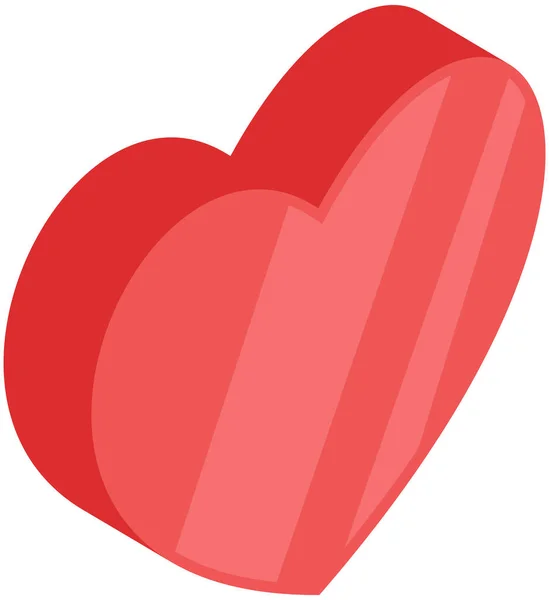 Symbol För Kärlek Alla Hjärtans Dag Gåva Vektor Illustration Valentine — Stock vektor