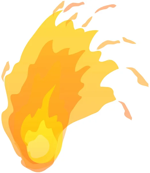 Fire Flames Isolated Symbol Live Wire Isolated White Background High — Stock Vector