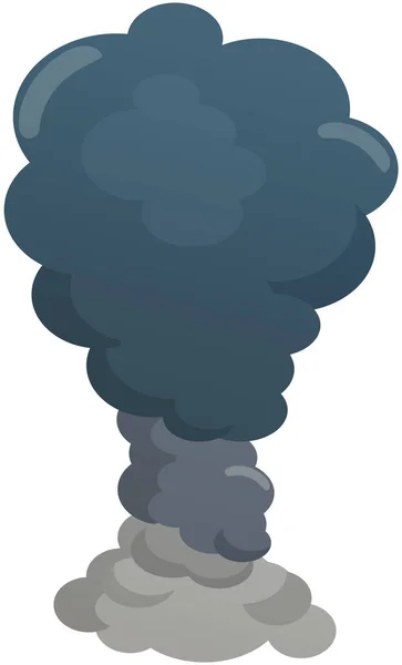 Bombenexplosion Dynamitplatzer Gefahr Durch Explosives Material Feuerball Und Wolke Boom — Stockvektor