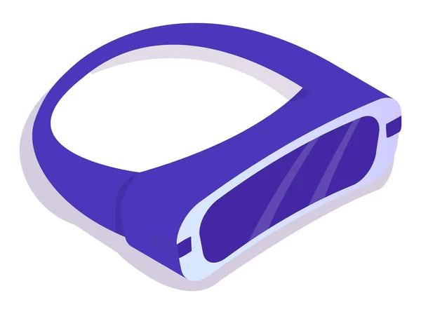 Gafas Realidad Virtual Dispositivo Inalámbrico Color Púrpura Vista 360 Comunicación — Archivo Imágenes Vectoriales