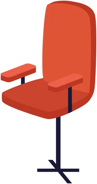 Kancelářská Ergonomická Židle Plochý Design Vektorová Ikona Pohodlné Módní Židle — Stockový vektor