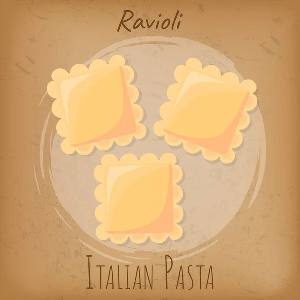 Векторная Икона Равиоли Группа Равиоли Иллюстрация Пищевого Блога Дизайна Меню — стоковый вектор