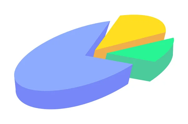 五颜六色的文件 业务报告和财务数据展示业务饼图 摘要饼图信息素可用于工作流 平面等高线风格的收入符号 — 图库矢量图片