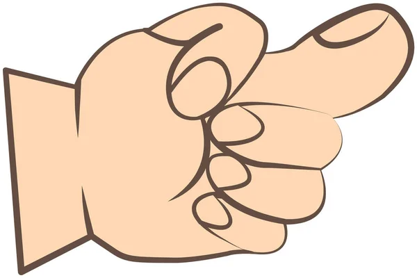 Feigenschild Handgeste Handgelenk Mit Fingern Mit Zeichen Feige Symbol Logo — Stockvektor