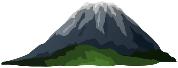 Dağların Manzarası Soyut Leylak Günbatımı Panoramik Manzara Mountainside Volkanik Arka — Stok Vektör