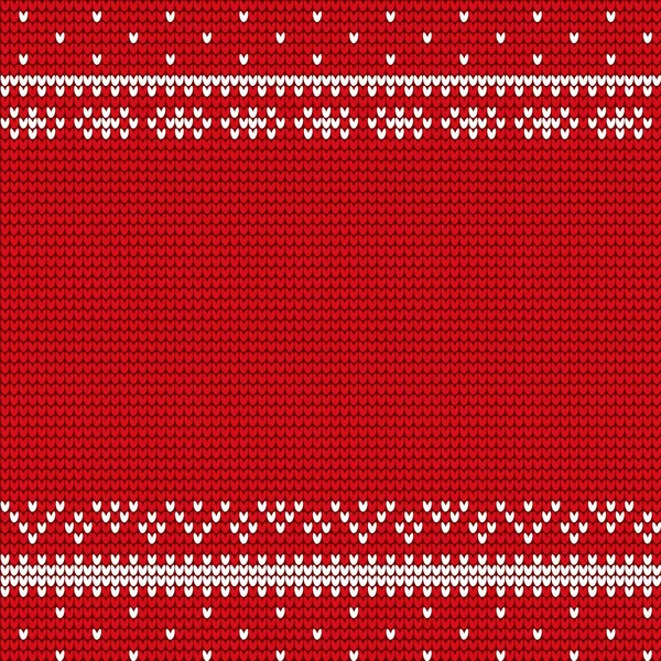 Χριστουγεννιάτικο Ύφασμα Κόκκινο Χρώμα Χειροποίητα Χειμερινά Στολίδια Xmas Ταπετσαρία Κάλυψη — Διανυσματικό Αρχείο