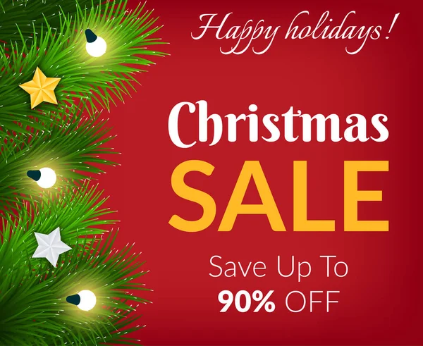 Διαφημιστική Αφίσα Για Χριστούγεννα Και Τις Χειμερινές Διακοπές Διάνυσμα Πώληση — Διανυσματικό Αρχείο