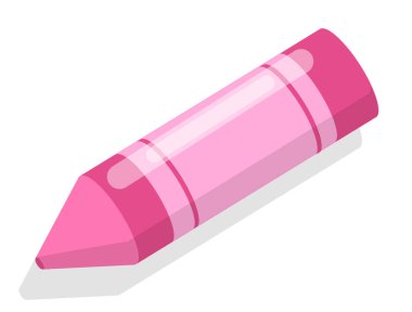 Okul kırtasiye malzemesi, 3d izometrik kalem veya çizim aracı izole nesne vektörü. Çiz ya da yaz, sanat dersi ekipmanları, okul çantası, akademik yıl enstrümanı