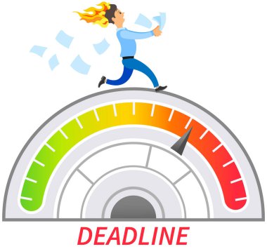 Son teslim tarihinde fazla mesai yapan bir ofis çalışanı. Yanan kafayla koşmakla meşgul biri. İşadamı stresli koşullarda ve ağır patron baskısı altında çalışır. Başarıya giden yolda zaman yönetimi