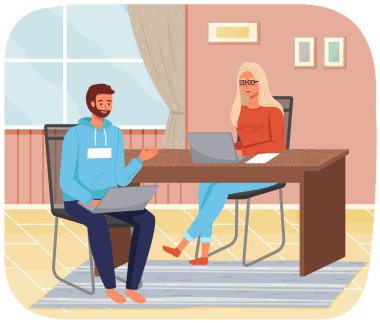 Ofis personeli, iş ve iletişim. Kafa ve astlar. Çeşitli işçiler, menajerler. Farklı seviyelerdeki üst düzey yöneticiler. Ofis çalışanları. İş arkadaşları. Meslektaşlar proje takım çalışmasını tartıştılar