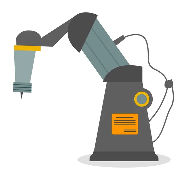 Βιομηχανικό Ρομπότ Βελόνα Ρομποτικό Μηχανισμό Συσκευή Αυτόματης Παραγωγής Ταινία Σύγχρονο — Διανυσματικό Αρχείο