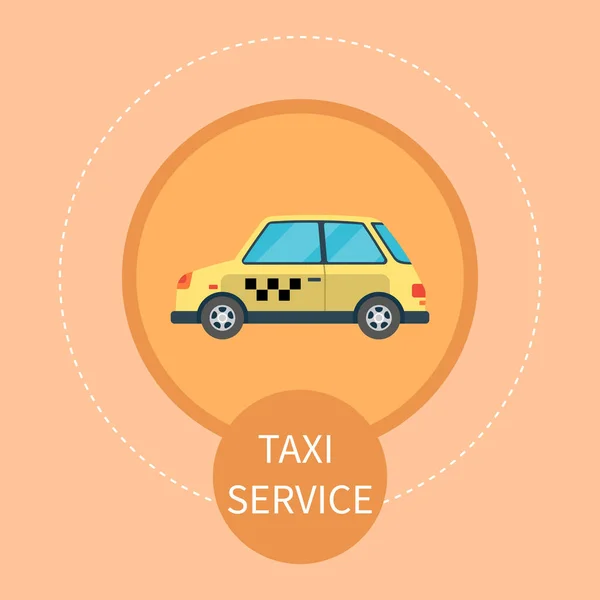 Online Rendelés Taxi Autó Bérleti Megosztási Segítségével Szolgáltatás Mobil Alkalmazás — Stock Vector
