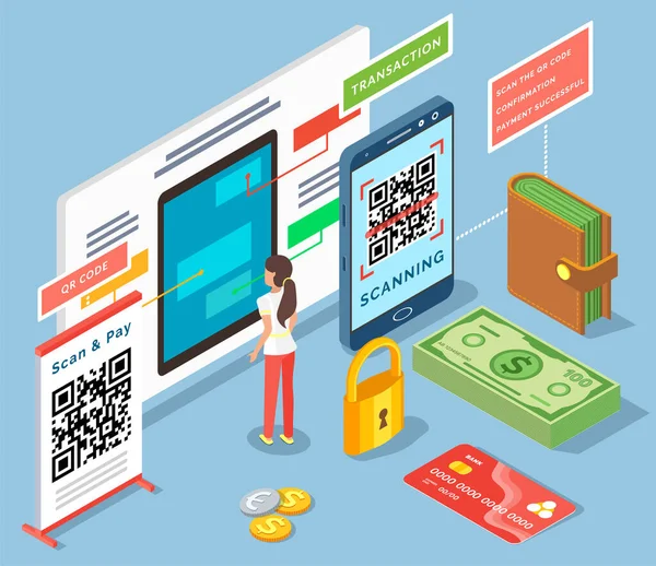 Koncepcja Rachunku Elektronicznego Banku Online Laptop Aplikacją Płatności Online Płatność — Wektor stockowy
